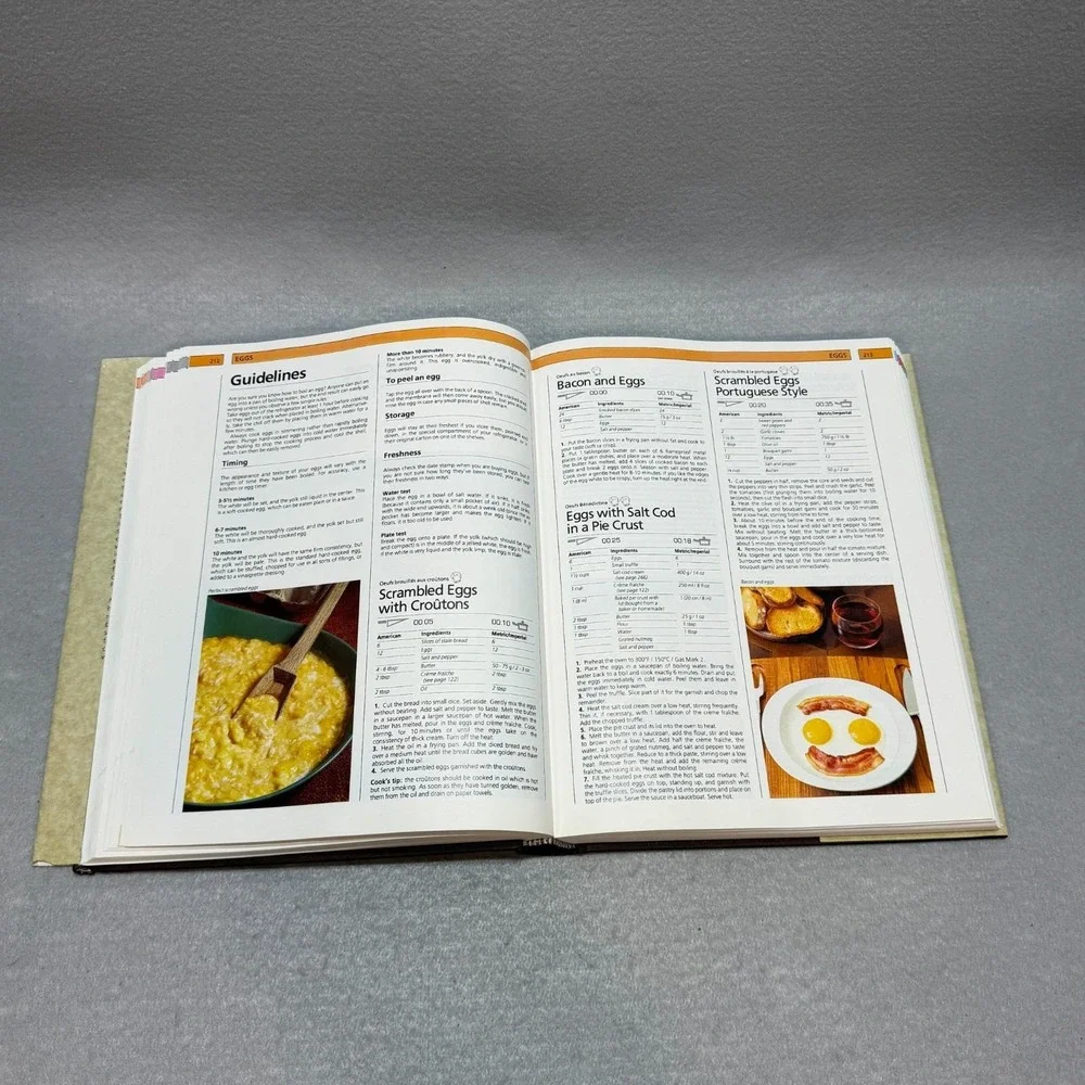 Vintage 1985 La Cuisine The Complete Book Of French Cooking HC DJ France Region